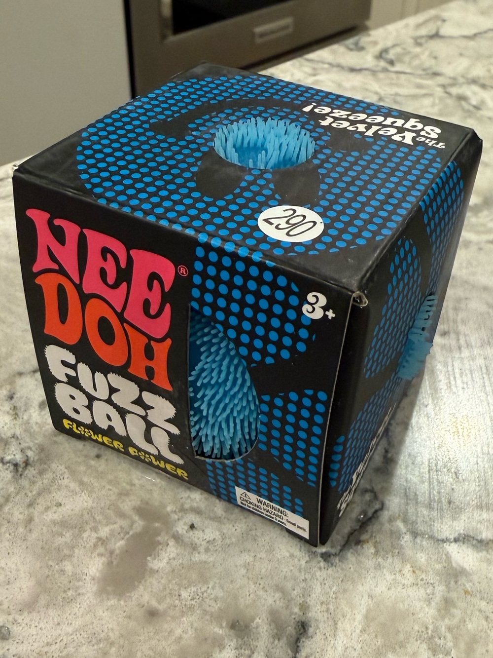 Nee Doh Fuzz Ball Blue flower power Sensory Toy